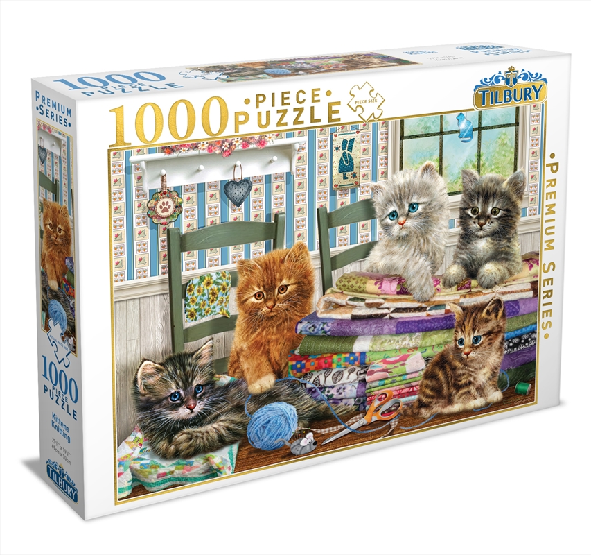 Kittens Knitting 1000 Piece Puzzle | Merchandise