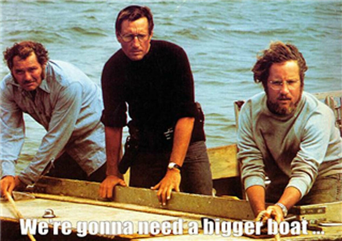 Jaws Bigger Boat Poster/Product Detail/Posters & Prints