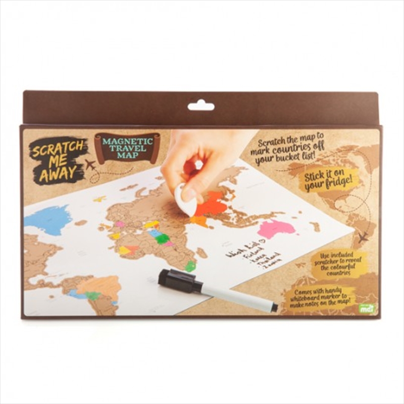 Scratch Me Away Magnetic Travel Map/Product Detail/Posters & Prints