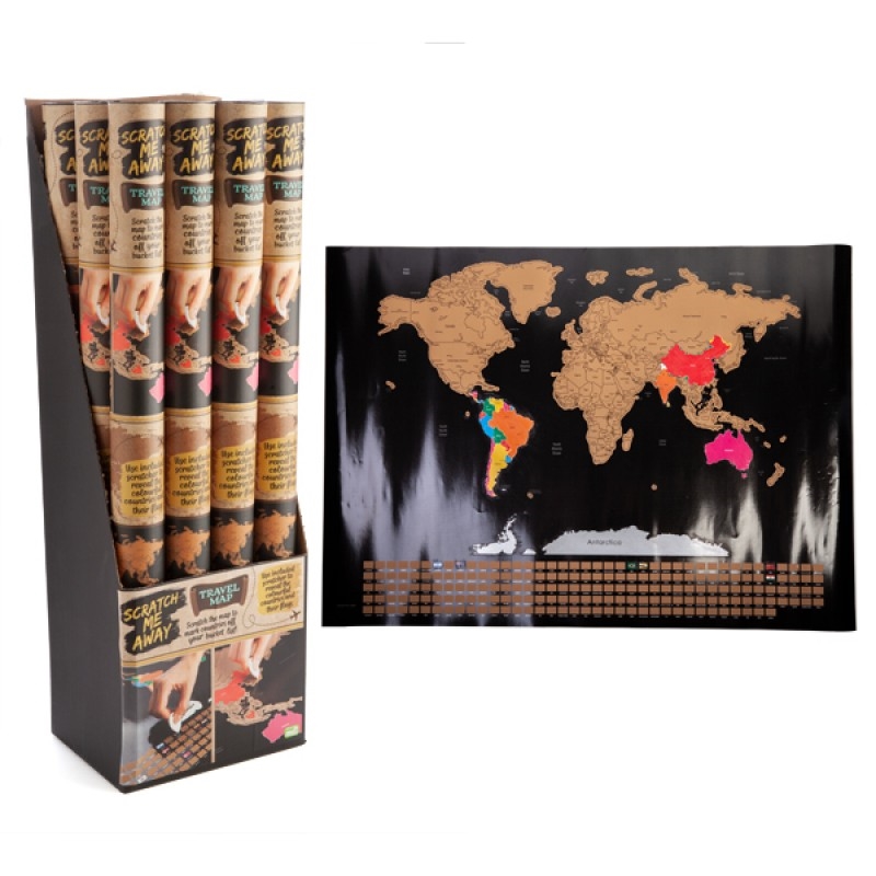 Scratch Me Away World Travel Map/Product Detail/Posters & Prints