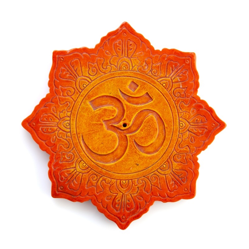 Orange Om Incense Burner/Product Detail/Burners and Incense