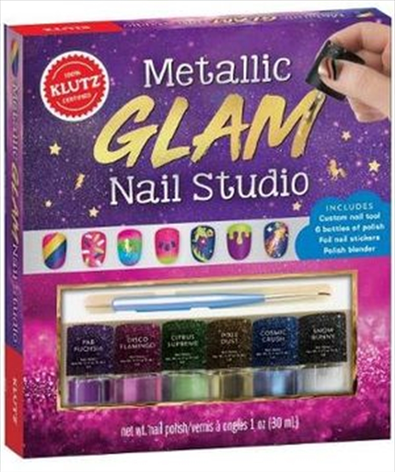 Metallic Glam Nail Studio (hardback Or Cased Book) | Paperback Book