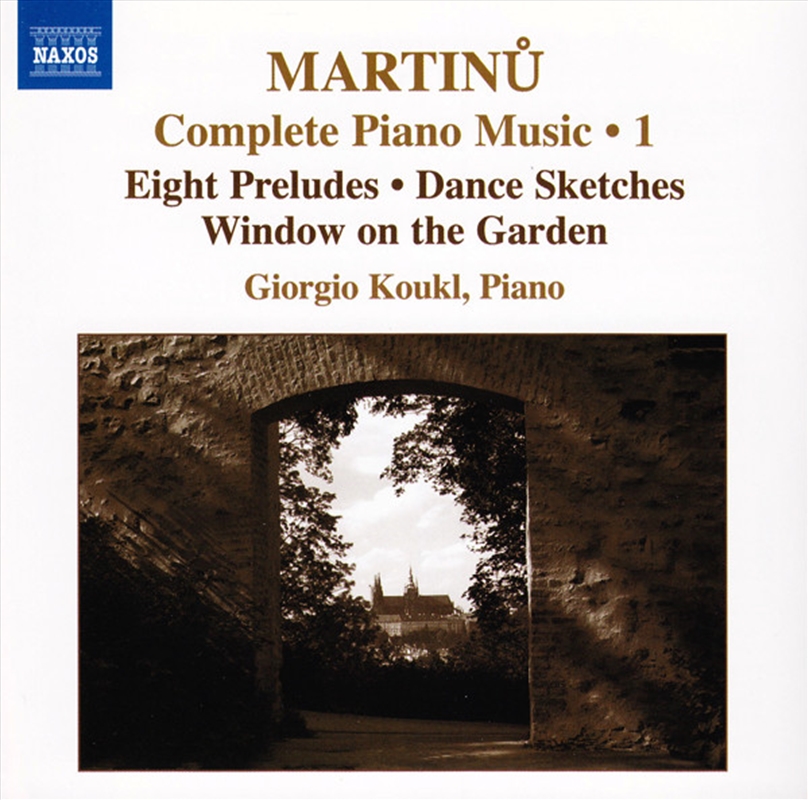 Martinu: Complete Piano Music Vol 1/Product Detail/Classical
