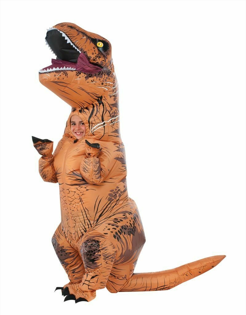 Child Jurassic World Inflatable T-REX DINOSUAR Kids Costume Standard/Medium/Product Detail/Costumes
