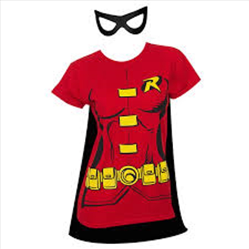 Justice League Robin Tshirt Womens: Size S/Product Detail/Costumes