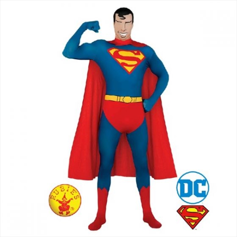 Superman 2nd Skin Suit Costume: Size L | Apparel