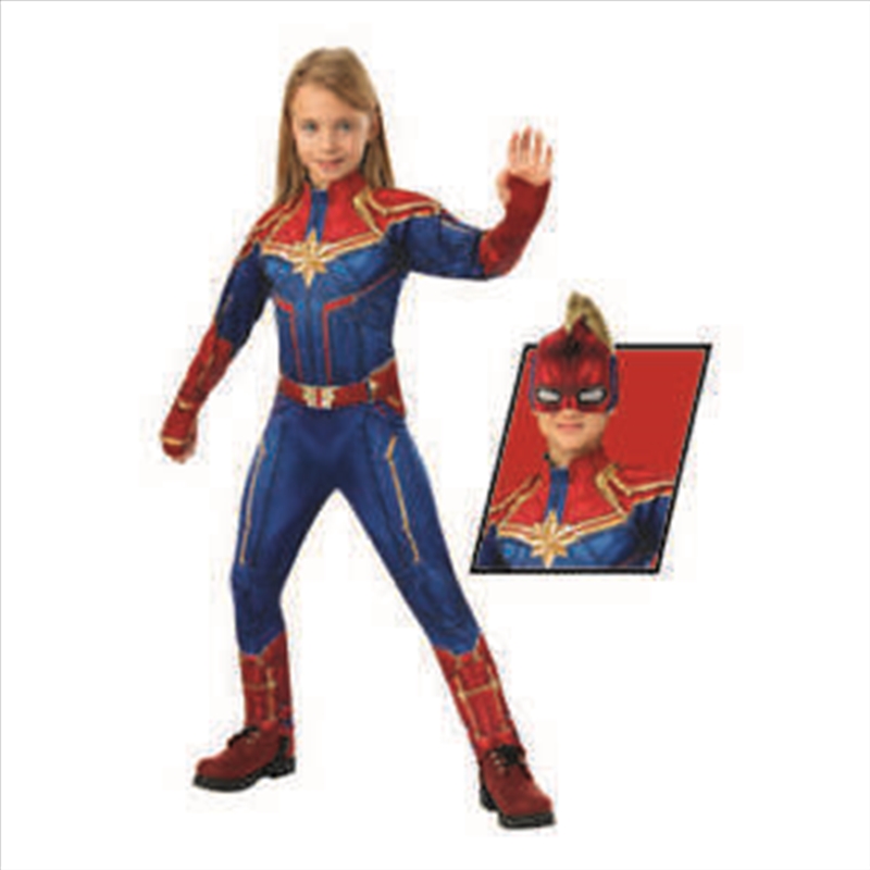 Captain Marvel Deluxe Hero Costume: Size 6-8/Product Detail/Costumes