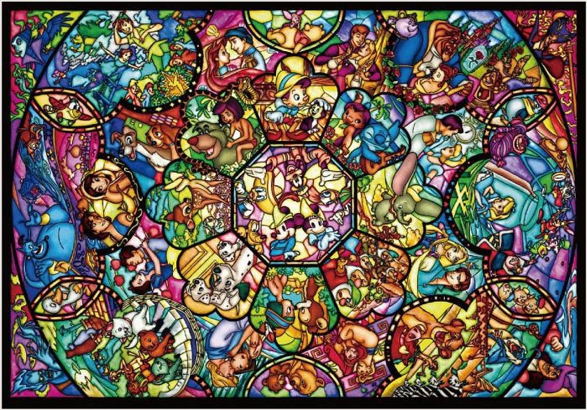 Tenyo Disney All Star Stained Glass 1,000 pieces Puzzle, Puzzle Sanity