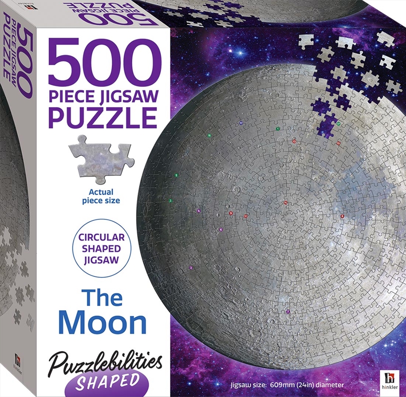 Puzzlebilities Shaped 500 Piece Jigsaw: The Moon/Product Detail/Education and Kids