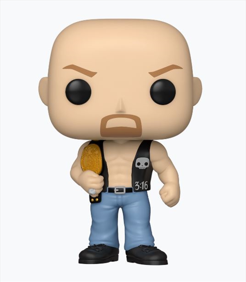 WWE - SC Steve Austin w/Belt Pop!/Product Detail/Sport