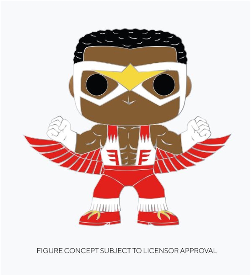 Captain America - Falcon 4" Pop! Enamel Pin/Product Detail/Buttons & Pins