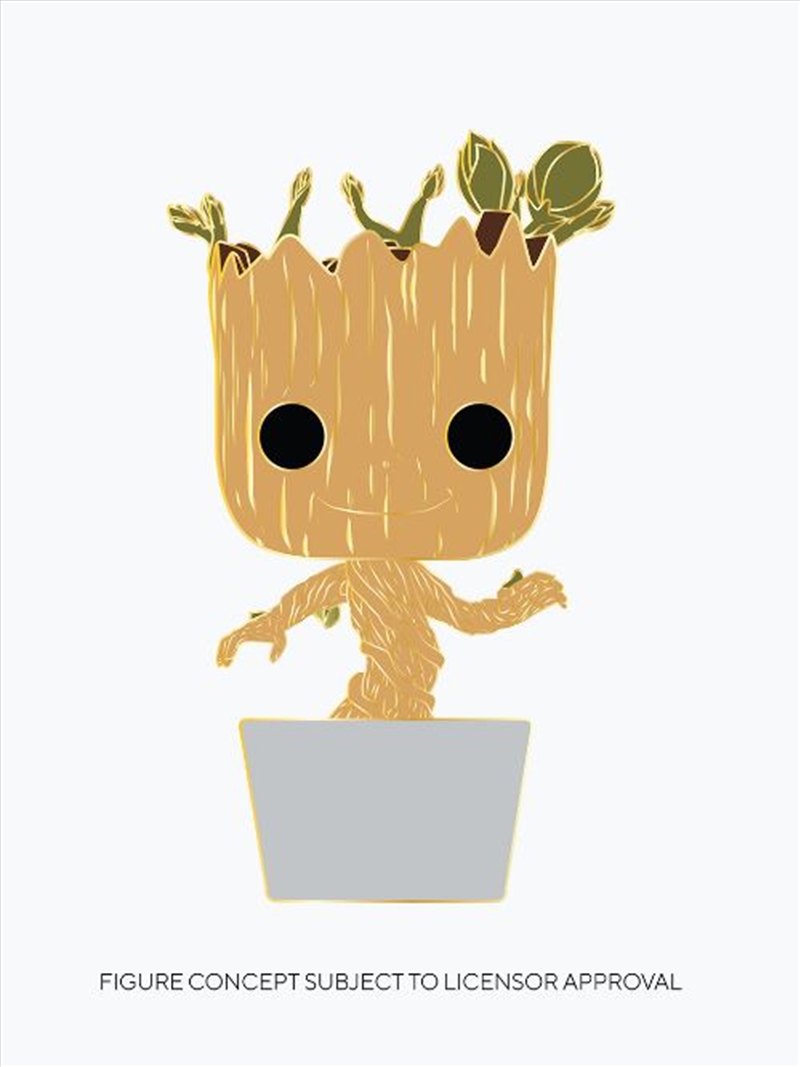 GotG2 - Baby Groot 4" Pop! Enamel Pin/Product Detail/Buttons & Pins