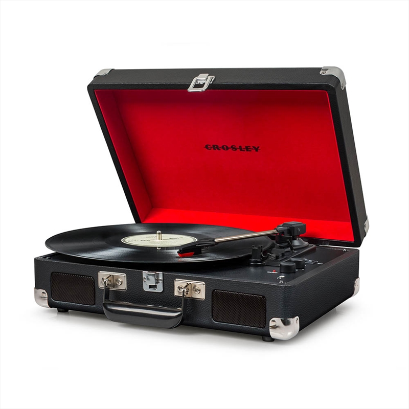 CROSLEY Cruiser Deluxe Portable Turntable - Black | Merchandise