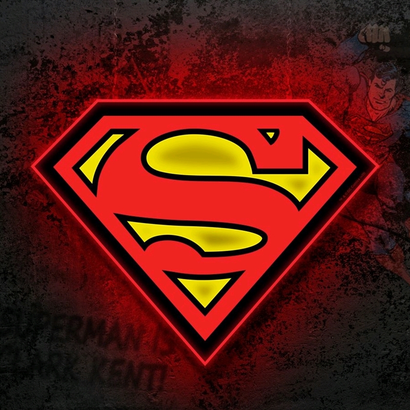 Superman - Logo Large LED Wall Light/Product Detail/Lighting