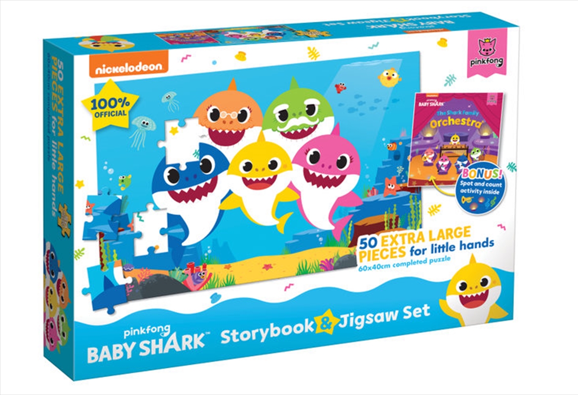 Baby Shark Jigsaw and Storybook Set | Merchandise