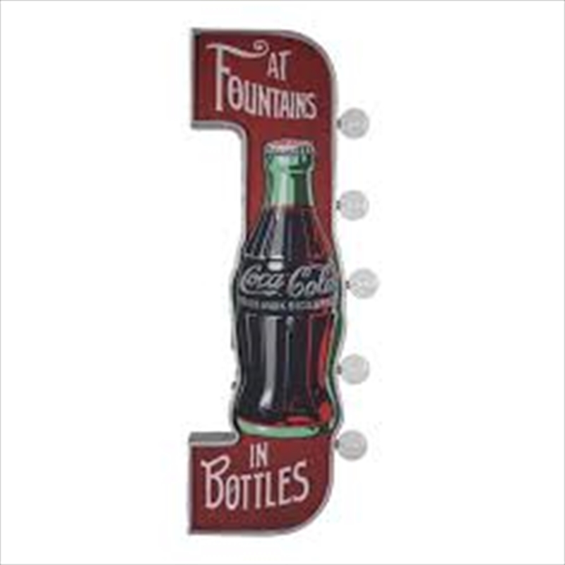 Fountain Off The Wall Coca Cola in Bottles LED Marquee Sign | Accessories