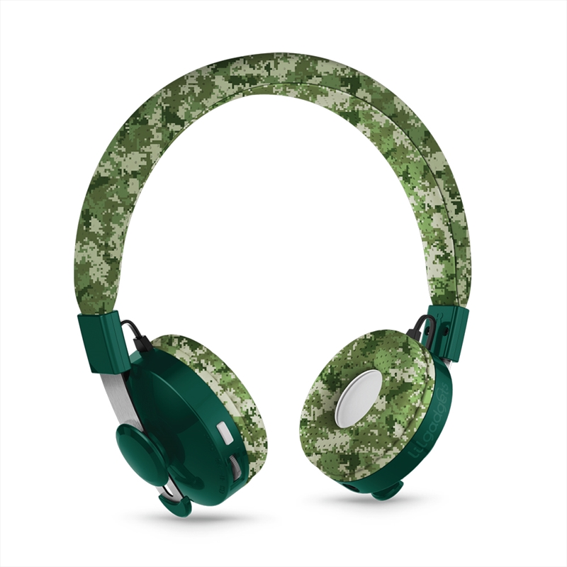 LilGadgets Untangled Pro Children’s Wireless Bluetooth Headphones – Digital Camo | Accessories