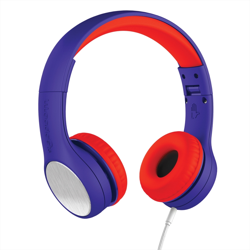 LilGadgets Connect+ Style Children’s Wired Headphones – Blue + Red | Accessories