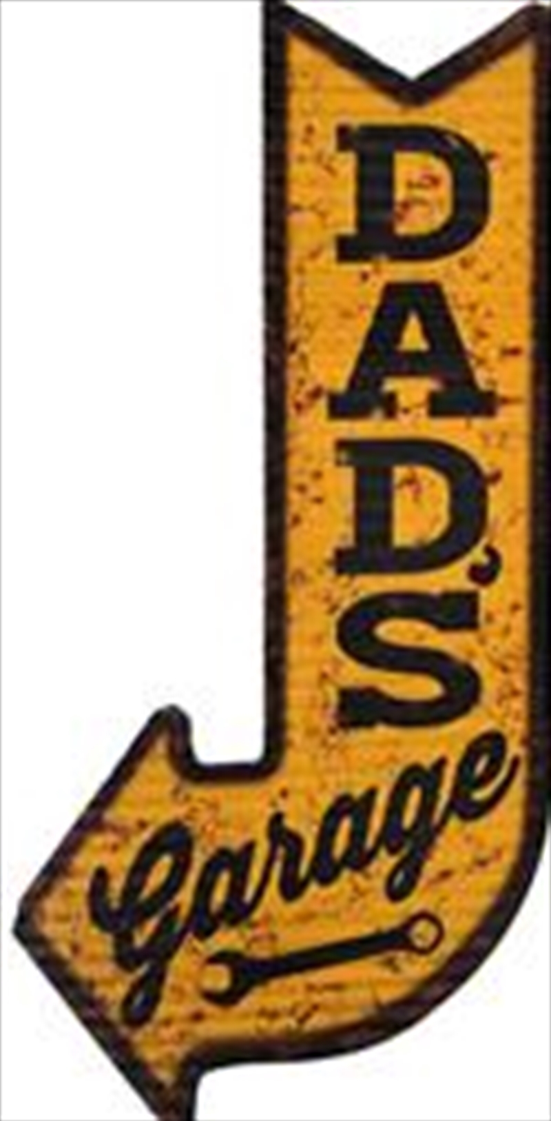Dad's Garage Arrow Metal Sign | Merchandise