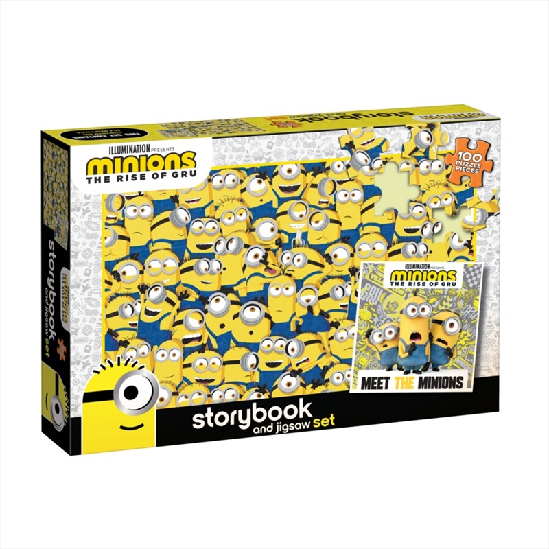 Minions The Rise of Gru - Storybook and Jigsaw Set - 100 Piece | Merchandise
