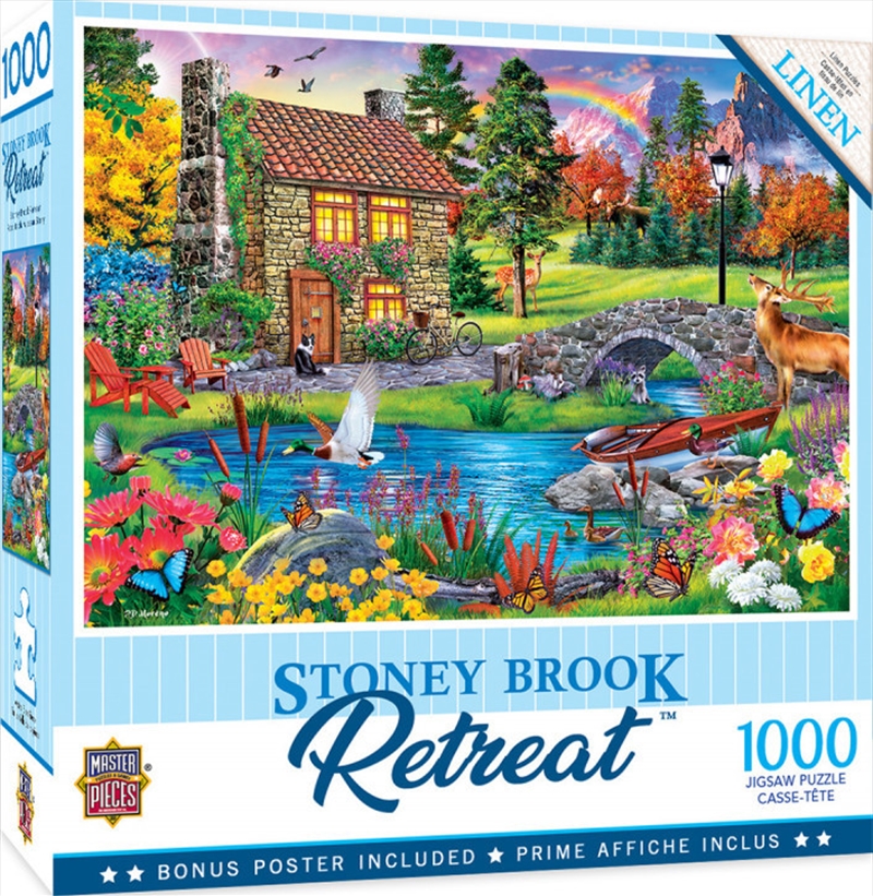 Masterpieces Puzzle Retreat Stoney Brook Cottage Puzzle 1,000 pieces/Product Detail/Destination