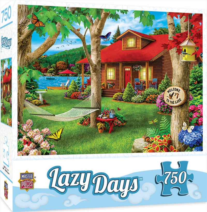 Masterpieces Puzzle Lazy Days Lakeside Retreat Puzzle 750 pieces | Merchandise