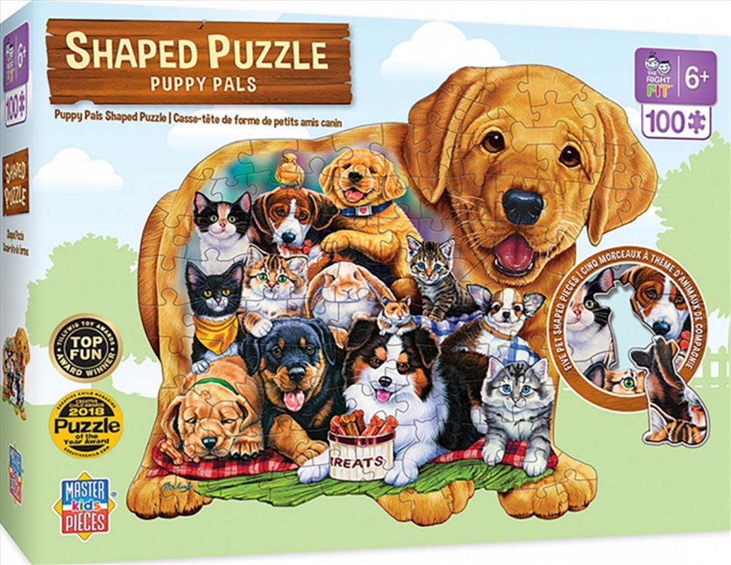 Masterpieces Puzzle Shaped Pets Pals Puzzle 100 pieces/Product Detail/Nature and Animals