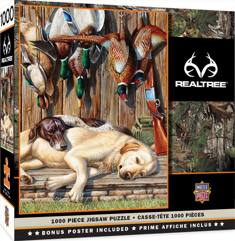Masterpieces Puzzle Realtree All Tuckered Out Puzzle 1,000 pieces/Product Detail/Nature and Animals