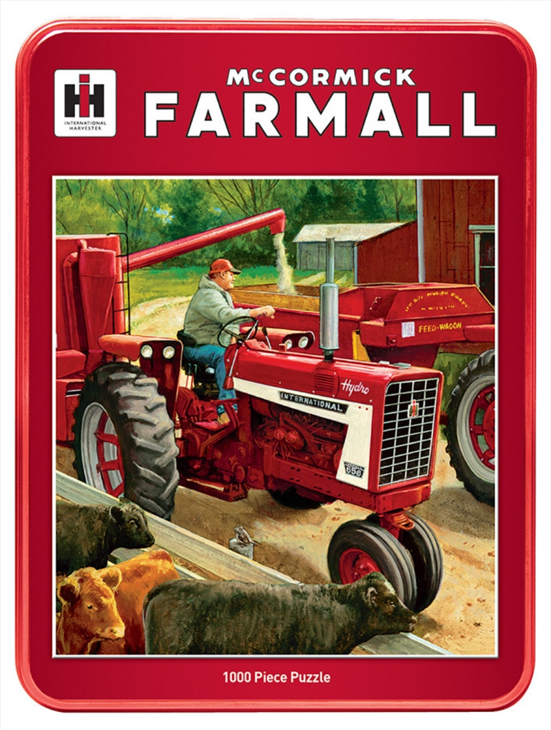 Masterpieces Puzzle McCormick Farmall Feeding Time Tin Box Puzzle 1,000 pieces/Product Detail/Art and Icons