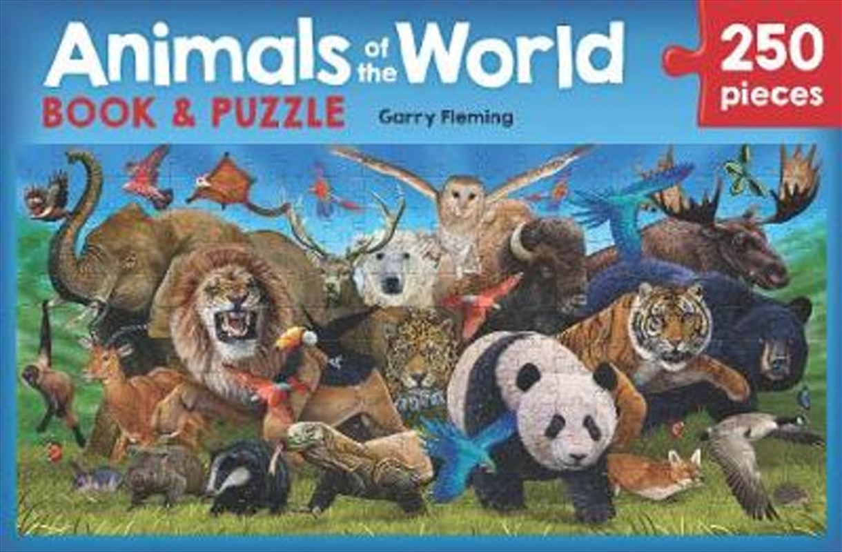 Animals of the World Book and Puzzle - 250 Piece Puzzle | Merchandise