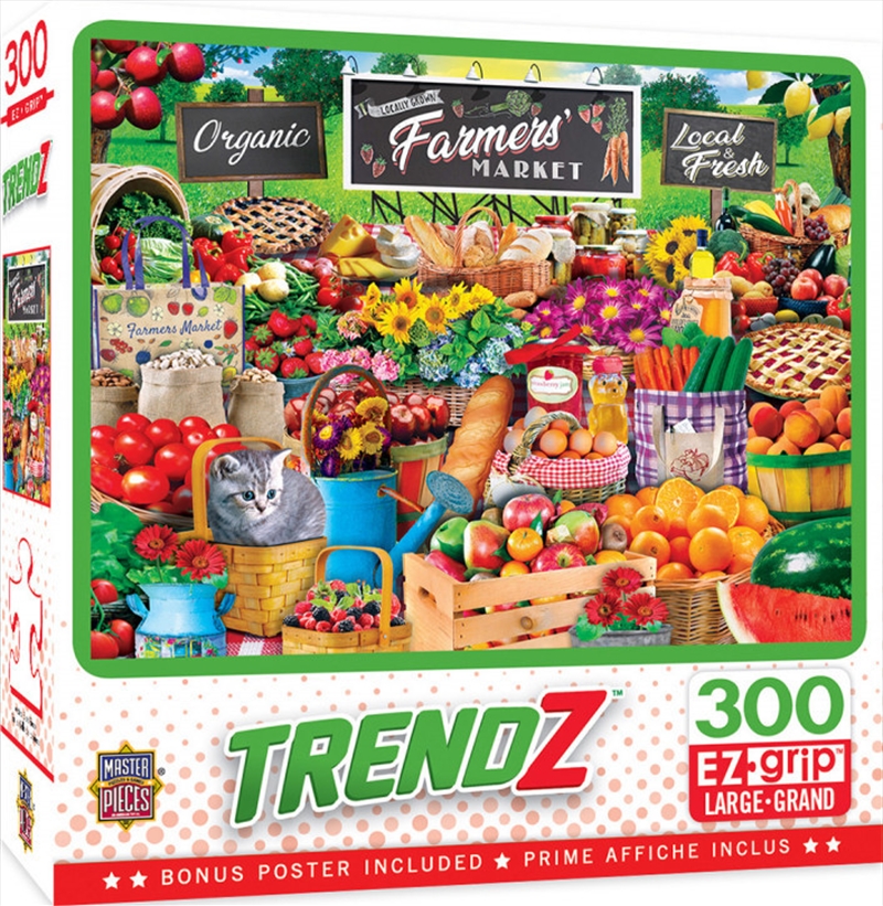 Masterpieces Puzzle Trendz Farmers Market Ez Grip Puzzle 300 pieces/Product Detail/Childrens