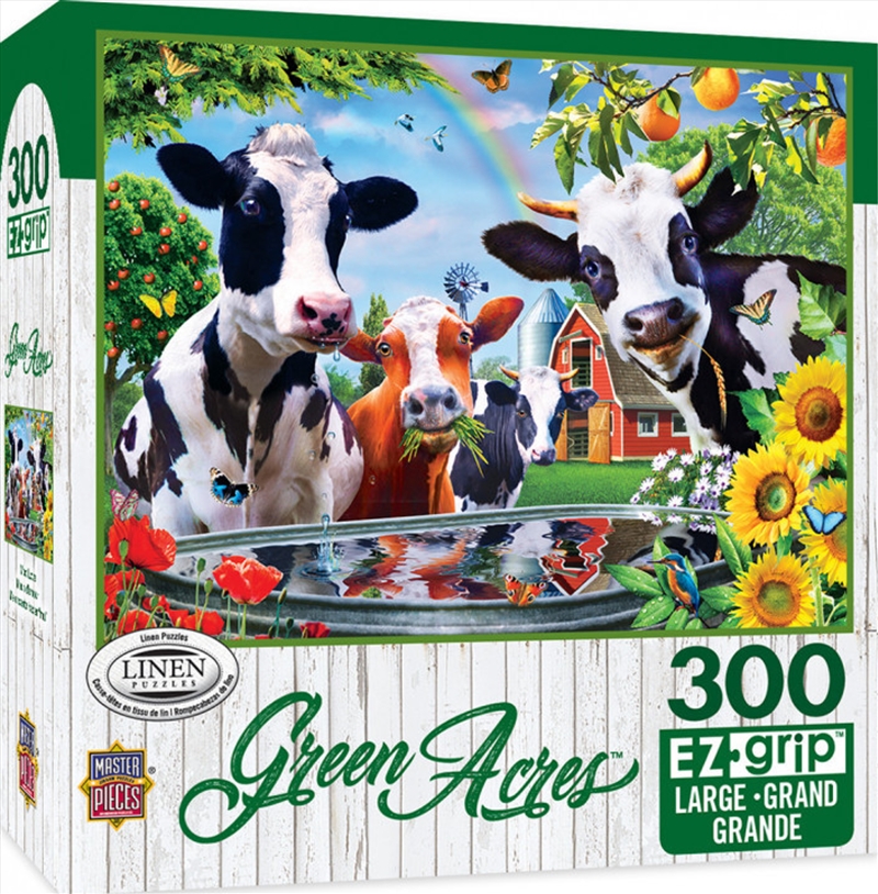 Masterpieces Puzzle Green Acres Moo Love Ez Grip Puzzle 300 pieces/Product Detail/Destination