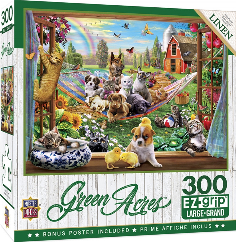 Masterpieces Puzzle Green Acres Afternoon Siesta Ez Grip Puzzle 300 pieces/Product Detail/Destination