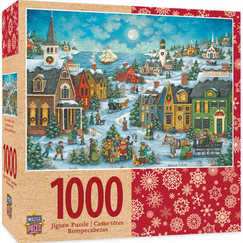 Masterpieces Puzzle Holiday Harbor Side Carolers Puzzle 1,000 pieces | Merchandise