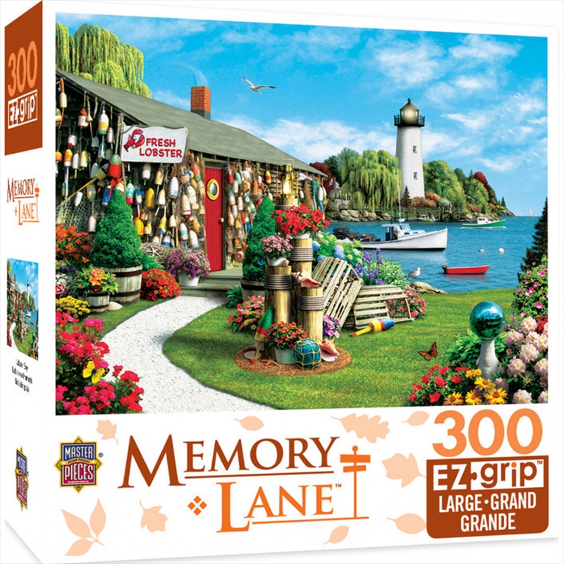 Masterpieces Puzzle Memory Lane Lobster Bay Ez Grip Puzzle 300 pieces | Merchandise