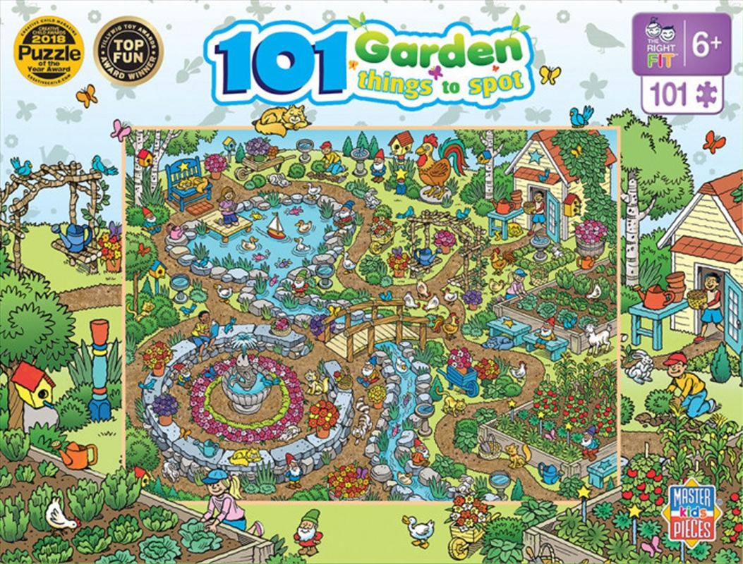 Masterpieces Puzzle 101 Things to Spot in the Garden Puzzle 101 pieces | Merchandise