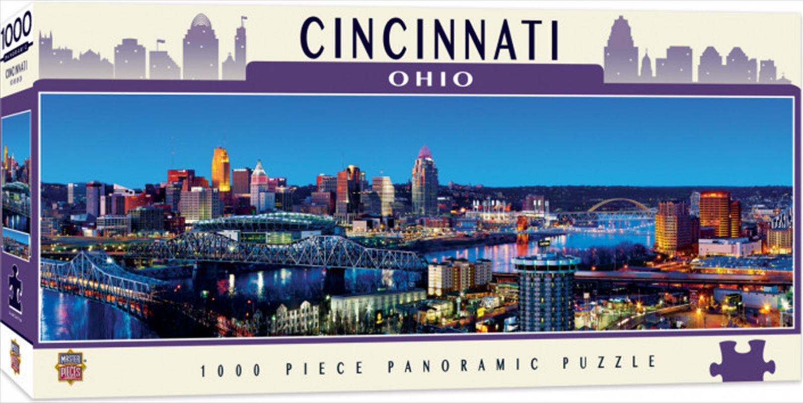 Masterpieces Puzzle City Panoramic Cincinnati Ohio Puzzle 1,000 pieces/Product Detail/Destination