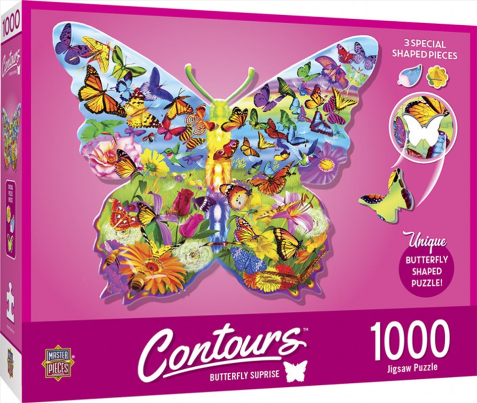Masterpieces Puzzle Contours Shaped Butterfly Shape Puzzle 1,000 pieces/Product Detail/Destination