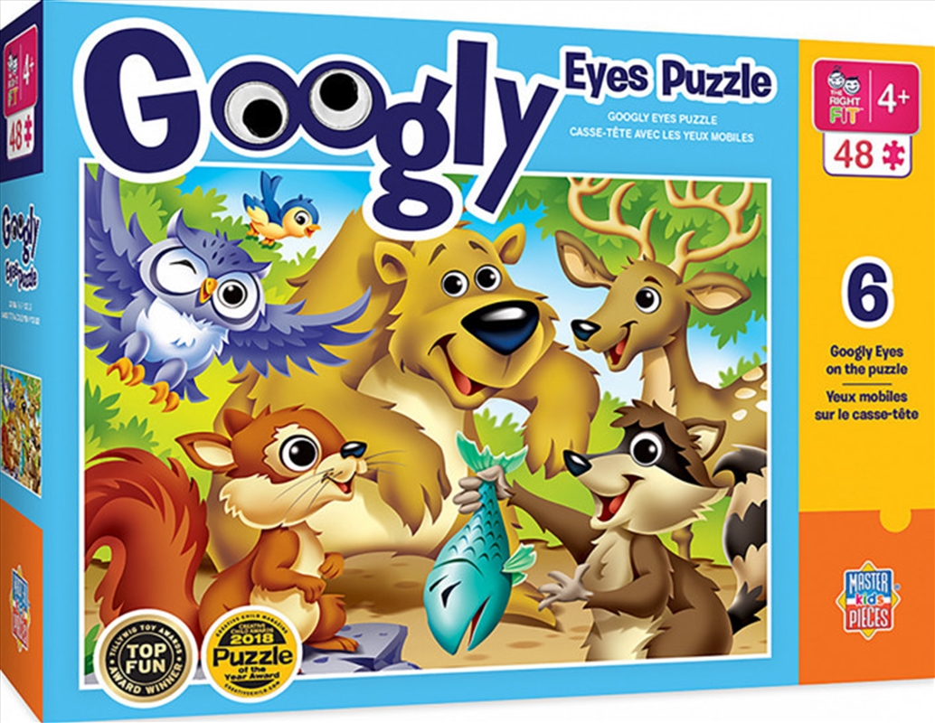 Masterpieces Puzzle Googly Eyes Woodland Animals Puzzle 48 pieces