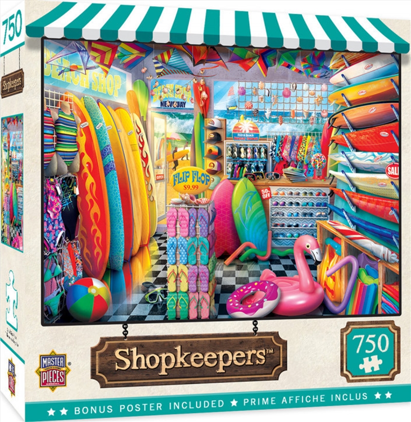 Masterpieces Puzzle Shopkeepers Beach Side Grear Puzzle 750 pieces/Product Detail/Destination