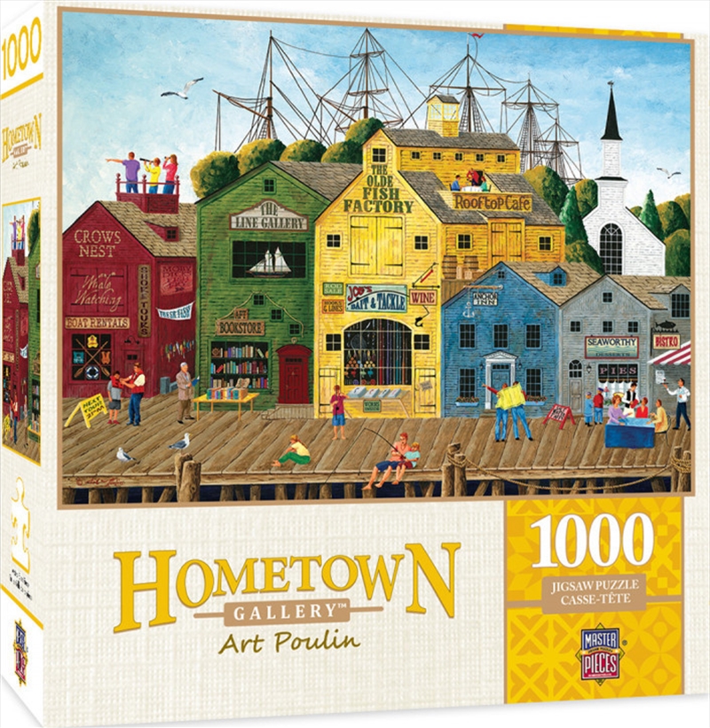 Masterpieces Puzzle Hometown Gallery Crows Nest Harbor Puzzle 1,000 pieces | Merchandise