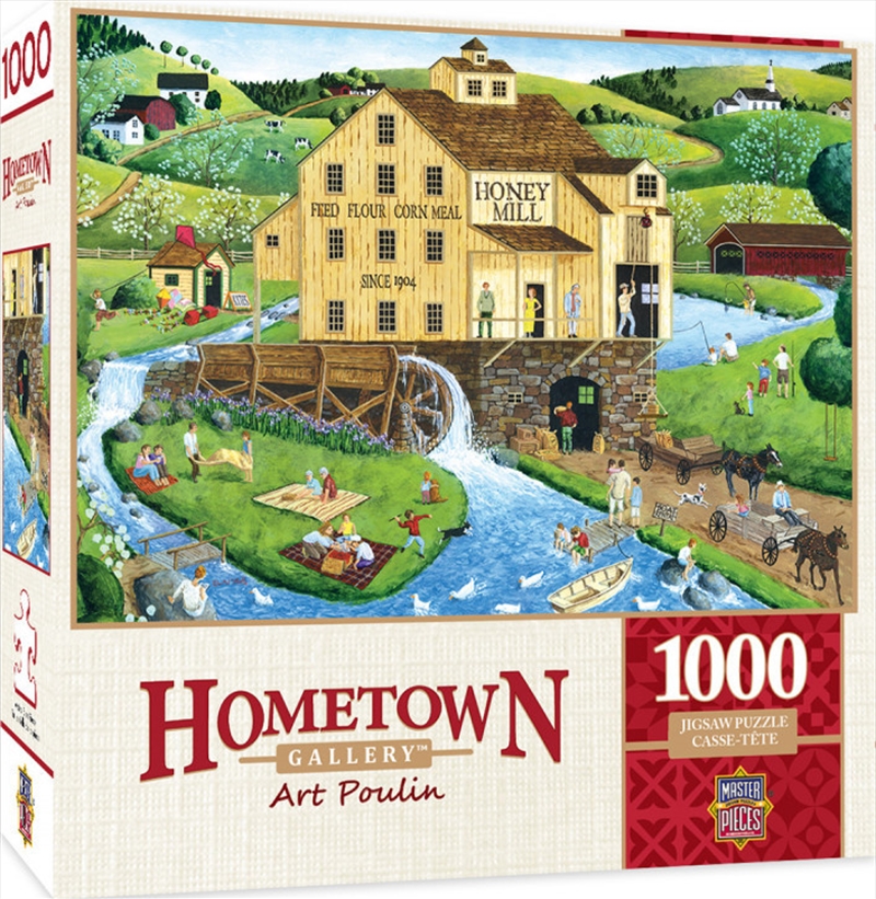 Masterpieces Puzzle Hometown Gallery Honey Mill Puzzle 1,000 pieces | Merchandise