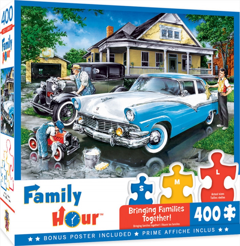Masterpieces Puzzle Family Hour Three Generations Ez Grip Puzzle 400 pieces | Merchandise