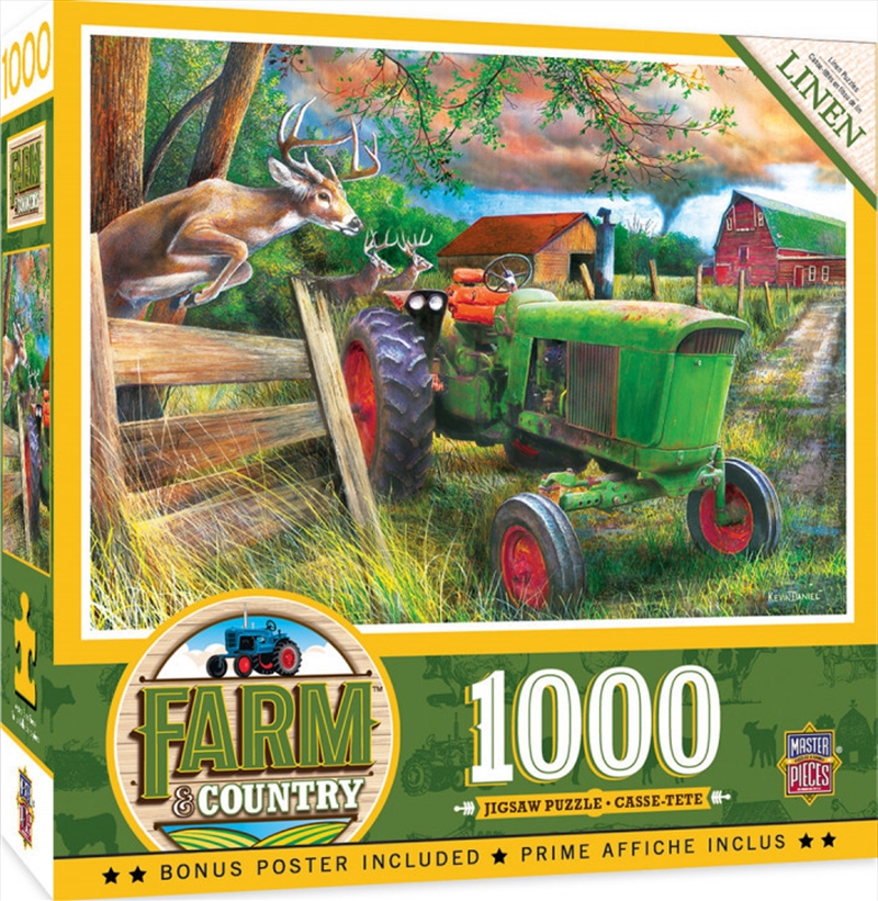 Masterpieces Puzzle Farm and Country Deer Crossing Puzzle 1,000 pieces/Product Detail/Destination