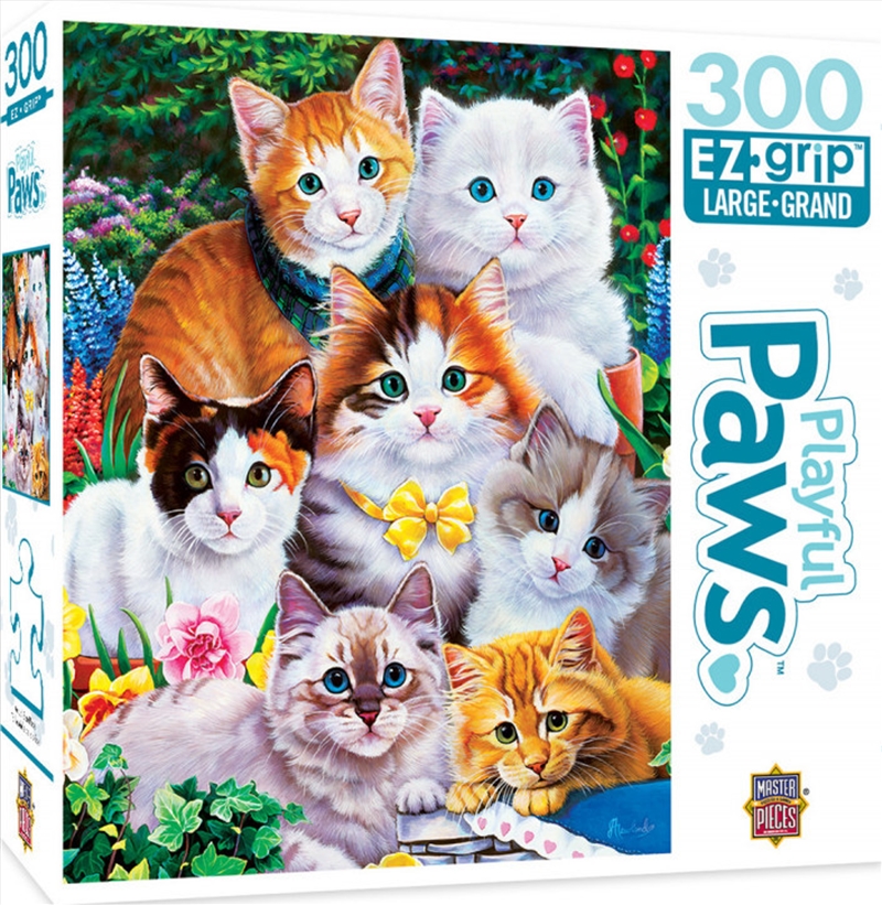 Masterpieces Puzzle Playful Paws Purrfectly Adorable Ez Grip Puzzle 300 pieces/Product Detail/Nature and Animals
