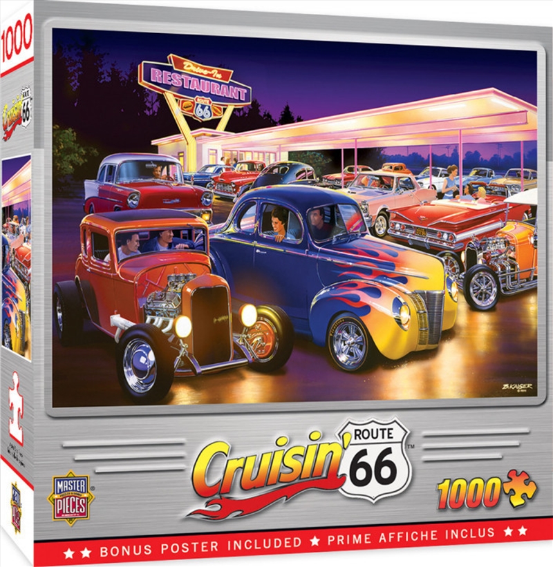 Masterpieces Puzzle Cruisin Friday Night Hot Rods Puzzle 1,000 pieces/Product Detail/Destination