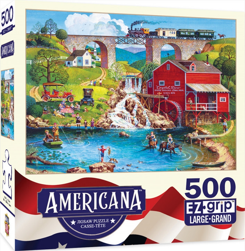 Masterpieces Puzzle Americana by Bob Pettis Labor Day 1909 Ez Grip Puzzle 500 pieces | Merchandise