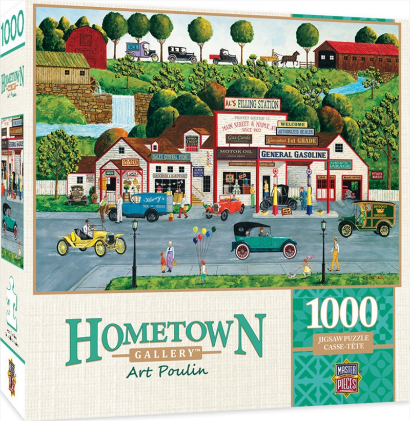 Masterpieces Puzzle Hometown Gallery The Old Filling Station Puzzle 1,000 pieces | Merchandise