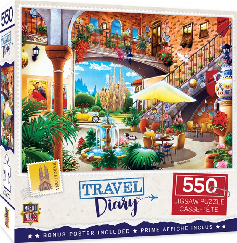 Masterpieces Puzzle Travel Diary Barcelona Puzzle 550 pieces/Product Detail/Destination