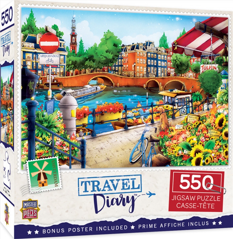Masterpieces Puzzle Travel Diary Amsterdam Puzzle 550 pieces/Product Detail/Destination